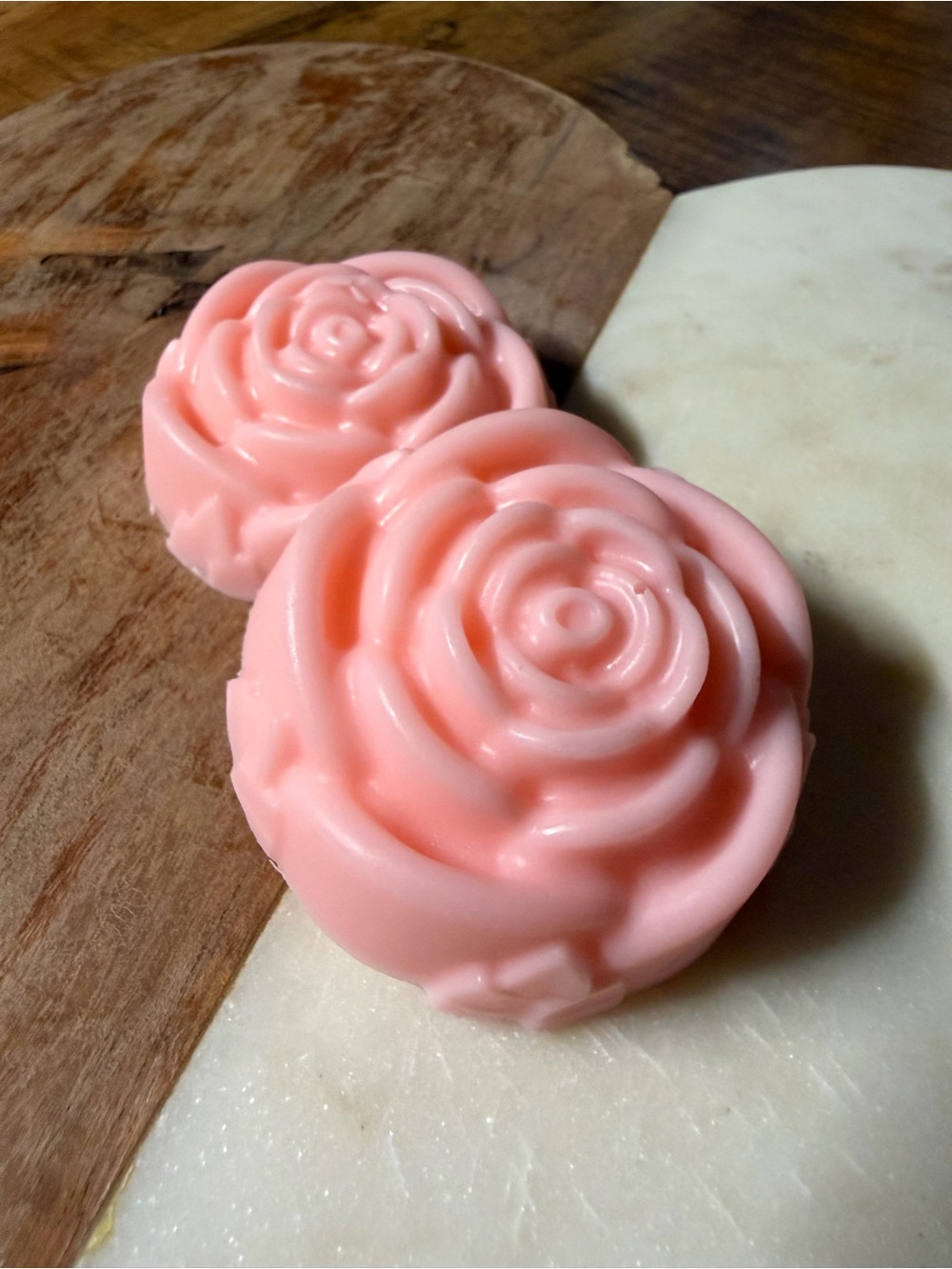 Homemade Mango Rose Shaped Bath Soap